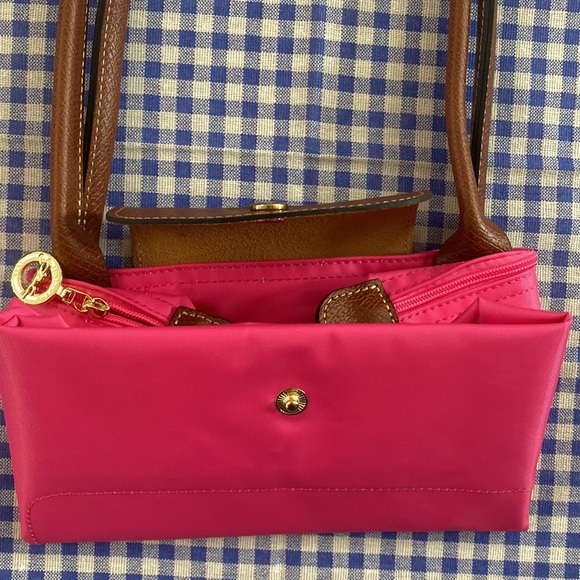 Longchamp Le Pliage Candy Pink Foldable Shoulder Bag - Picture 7 of 9